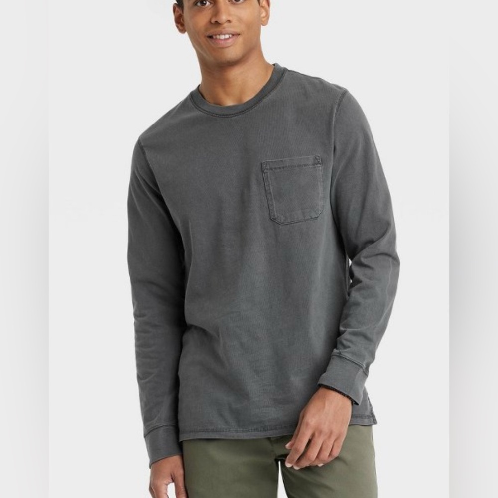 NEW GOODFELLOW & Company Long Sleeve Pocket Shirt - XXL